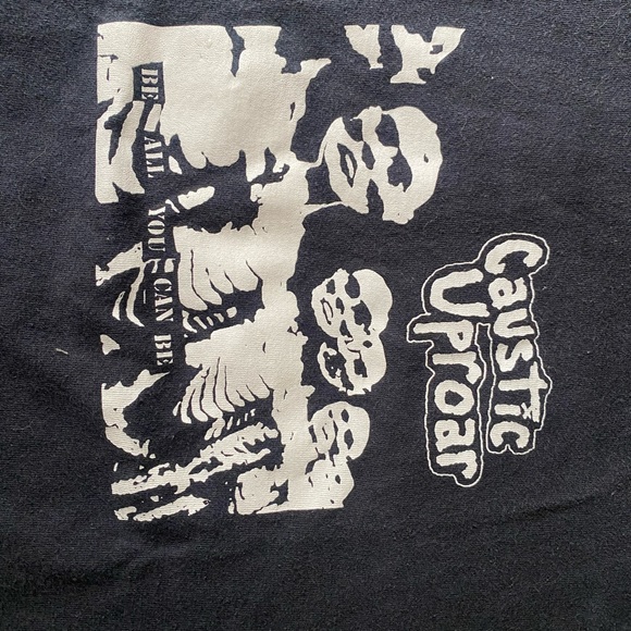 Caustic Uproar, San Diego punk band, men’s large, used t-shirt - Picture 2 of 5